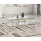 Silver With Glass Living Room Coffee Table By Best Master Furniture | Coffee Tables |  Modishstore  - 2
