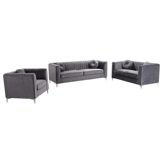 3-Piece Upholstered Living Room Set By Best Master Furniture | Sofas |  Modishstore 