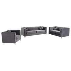 3-Piece Upholstered Living Room Set By Best Master Furniture