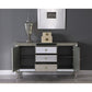 Felicity Modern Silver Mirrored Sideboard By Best Master Furniture | Sideboards |  Modishstore  - 2