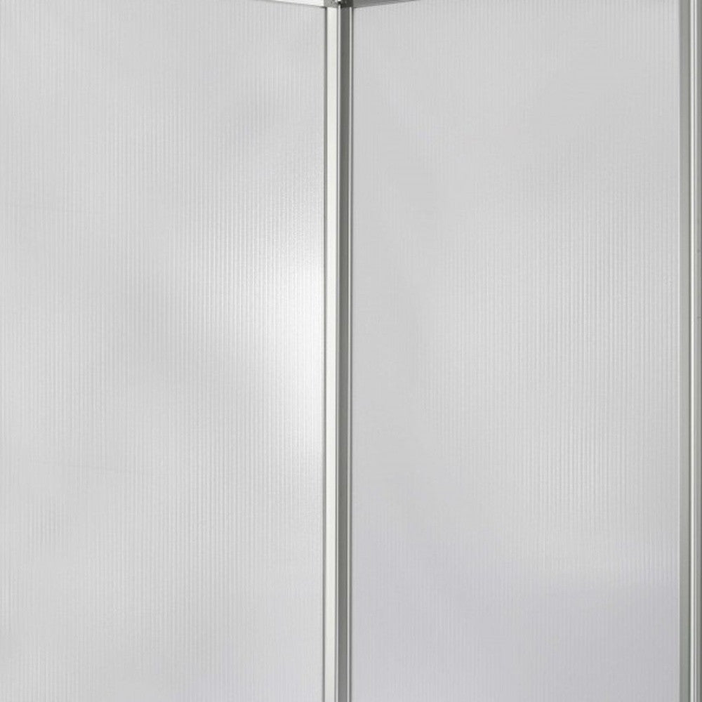 Clear Metal Panel Resilient Screen By Homeroots - 370388 | Room Dividers | Modishstore - 5