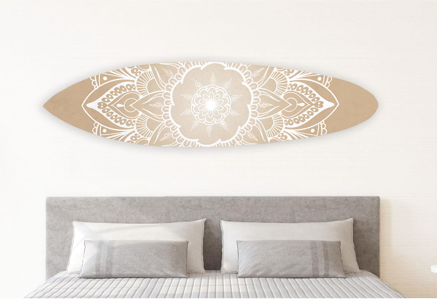 Wood, Tan, Tranquility Surboard Wall Art By Homeroots | Wall Decor | Modishstore - 2
