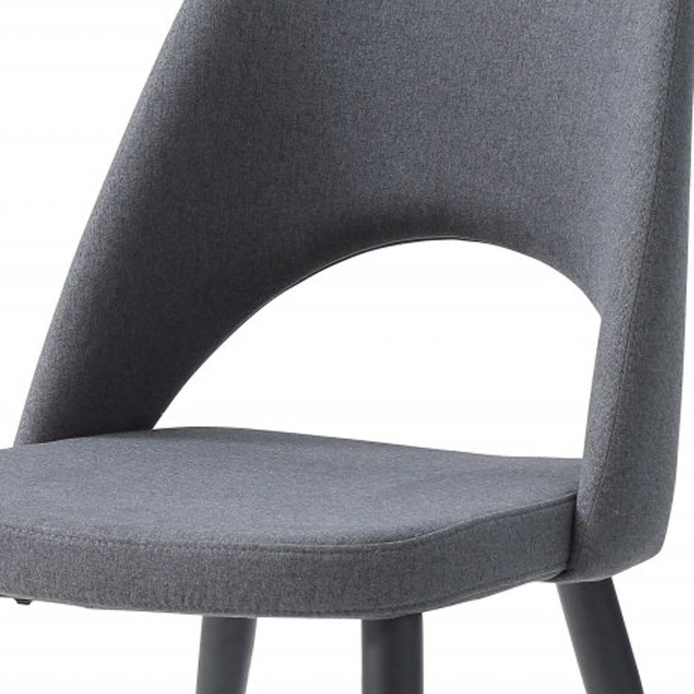 Set Of 2 Blue Faux Leather Metal Dining Chairs By Homeroots | Dining Chairs | Modishstore - 6