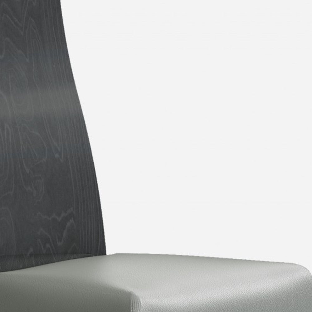 Set Of 2 Chair Faux Leather Metal Dining Chairs By Homeroots | Dining Chairs | Modishstore - 5