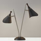Matte Black Metal Two Light Desk Lamp Smart Outlet Compatible By Homeroots | Desk Lamps | Modishstore - 2