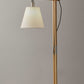 Natural Wood Floor Lamp with Adjustable Hinged Arm By Homeroots | Floor Lamps | Modishstore - 2