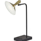 Brass Spotlight Black Metal LED Desk Lamp By Homeroots | Desk Lamps | Modishstore
