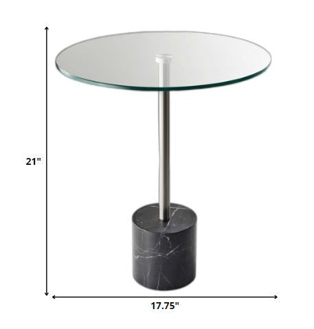 Brushed Steel End Table By Homeroots | End Tables | Modishstore - 6