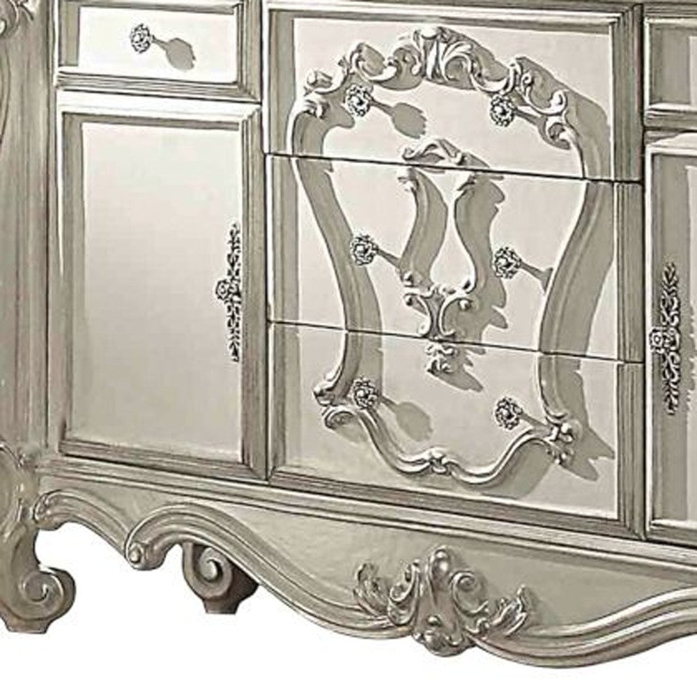 Bone White Wood Dresser By Homeroots | Dressers | Modishstore - 4