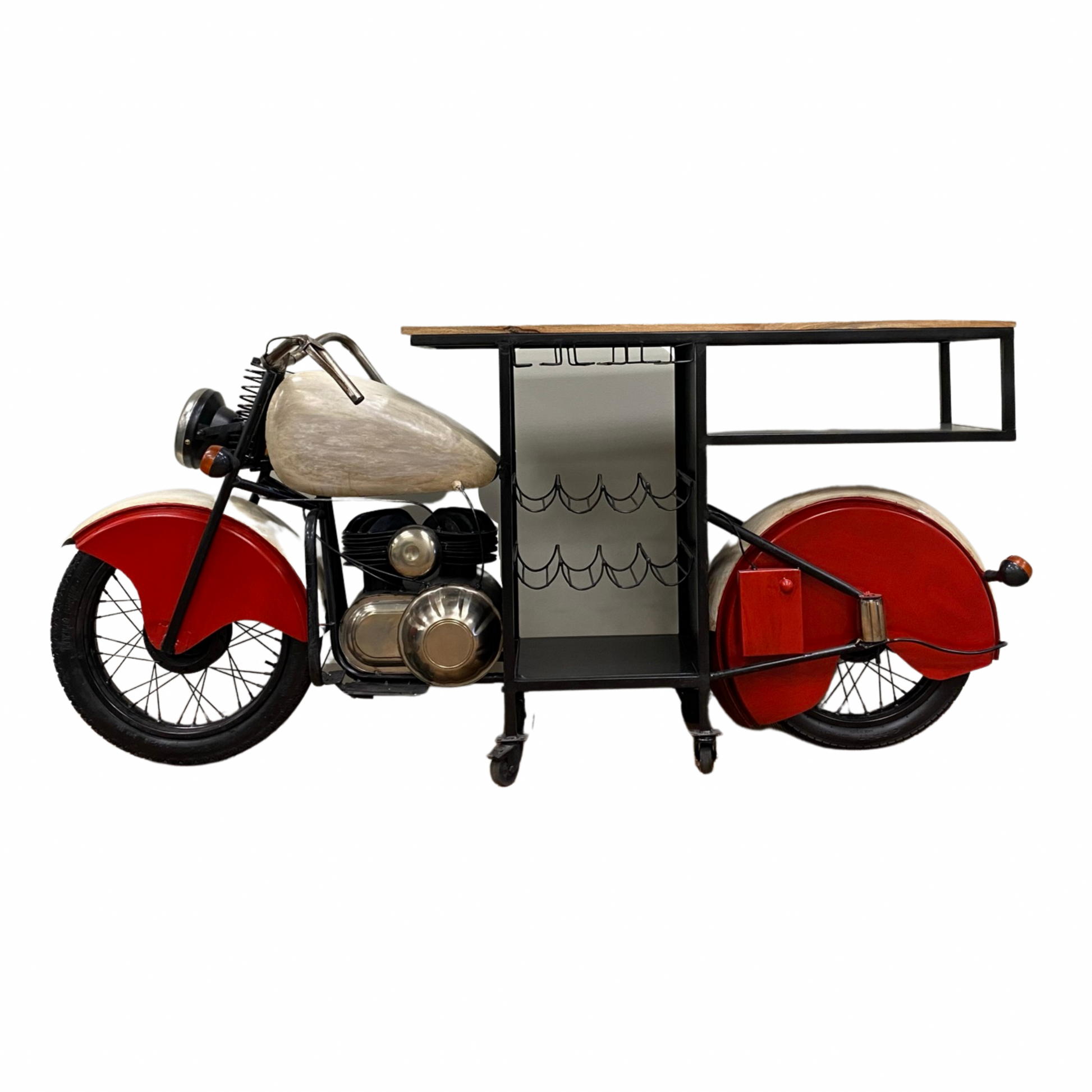 Glider Bike Bar By Homeroots | Bar Carts | Modishstore - 4