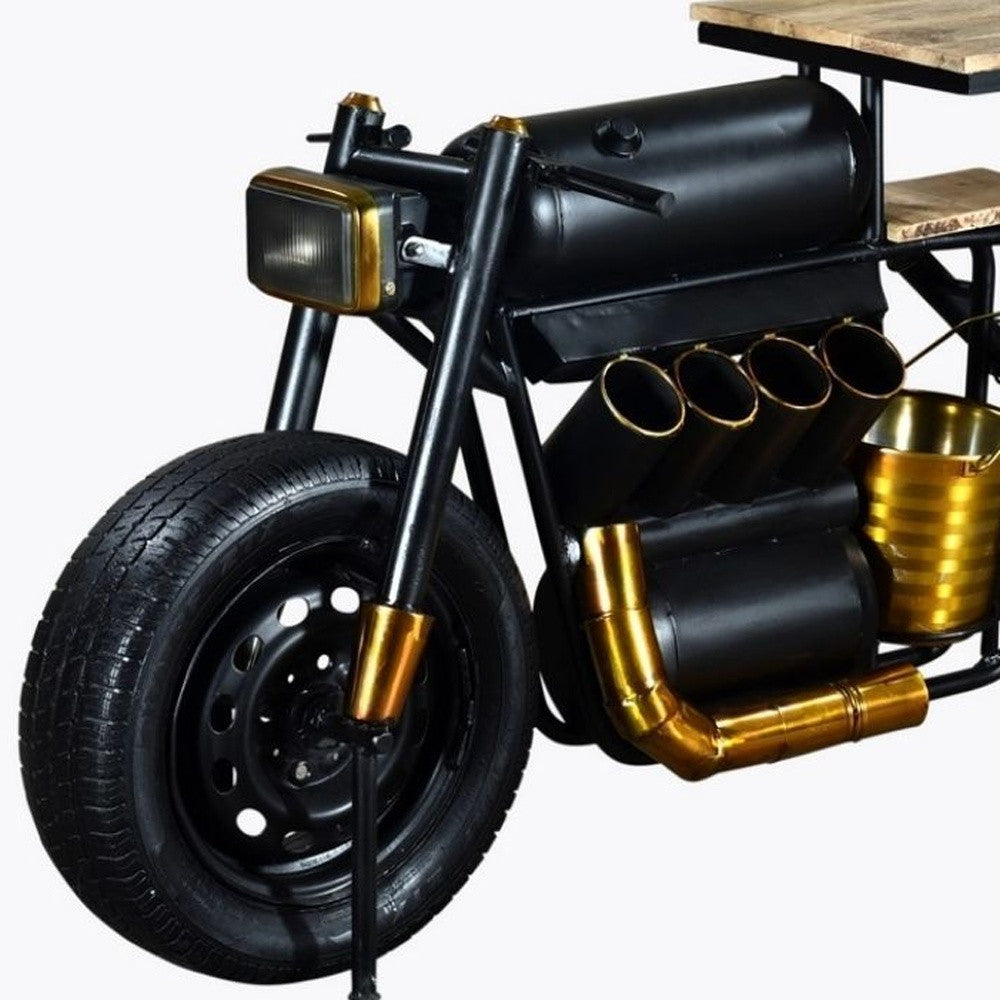 Vector Bike Bar By Homeroots | Bar Carts | Modishstore - 5