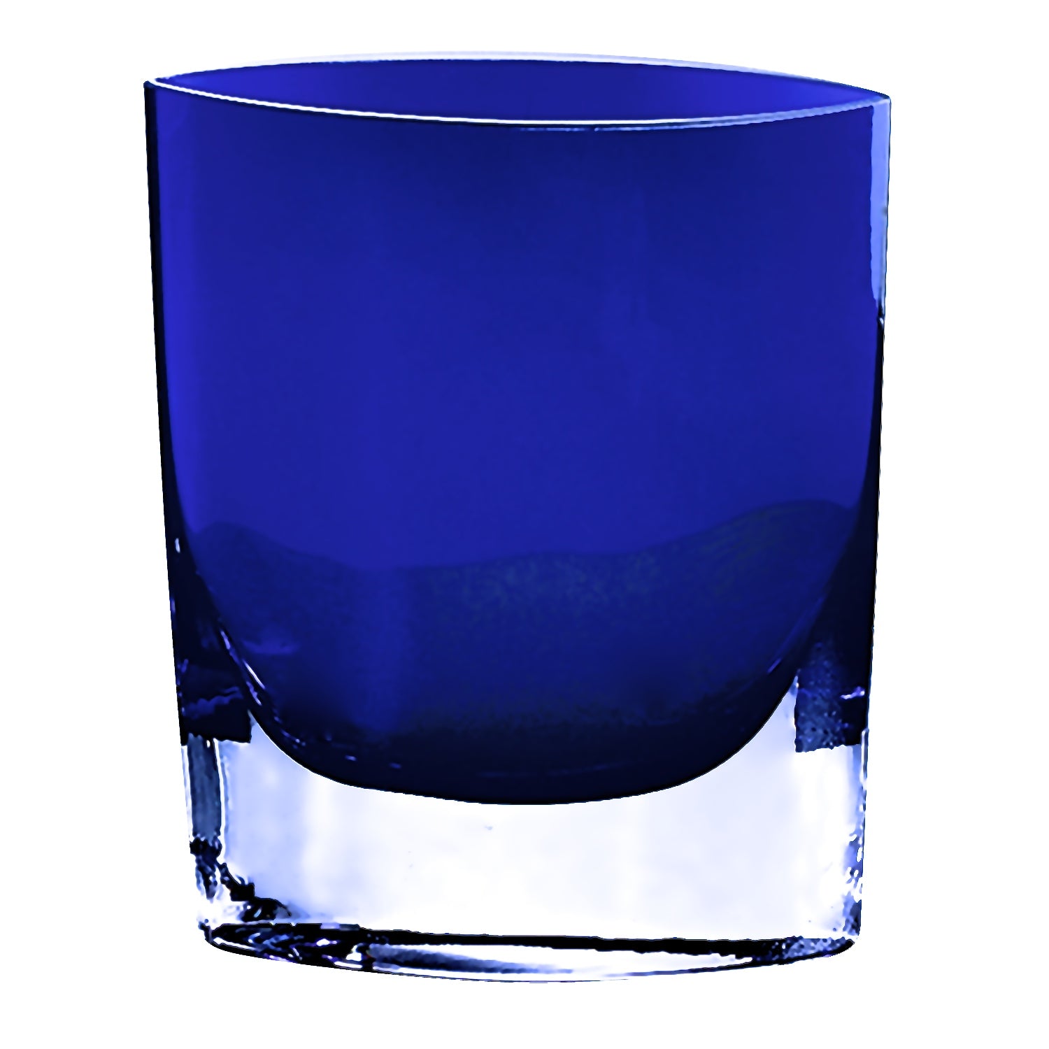 8 Mouth Blown Glass European Made Light Cobalt Vase By Homeroots | Vases | Modishstore