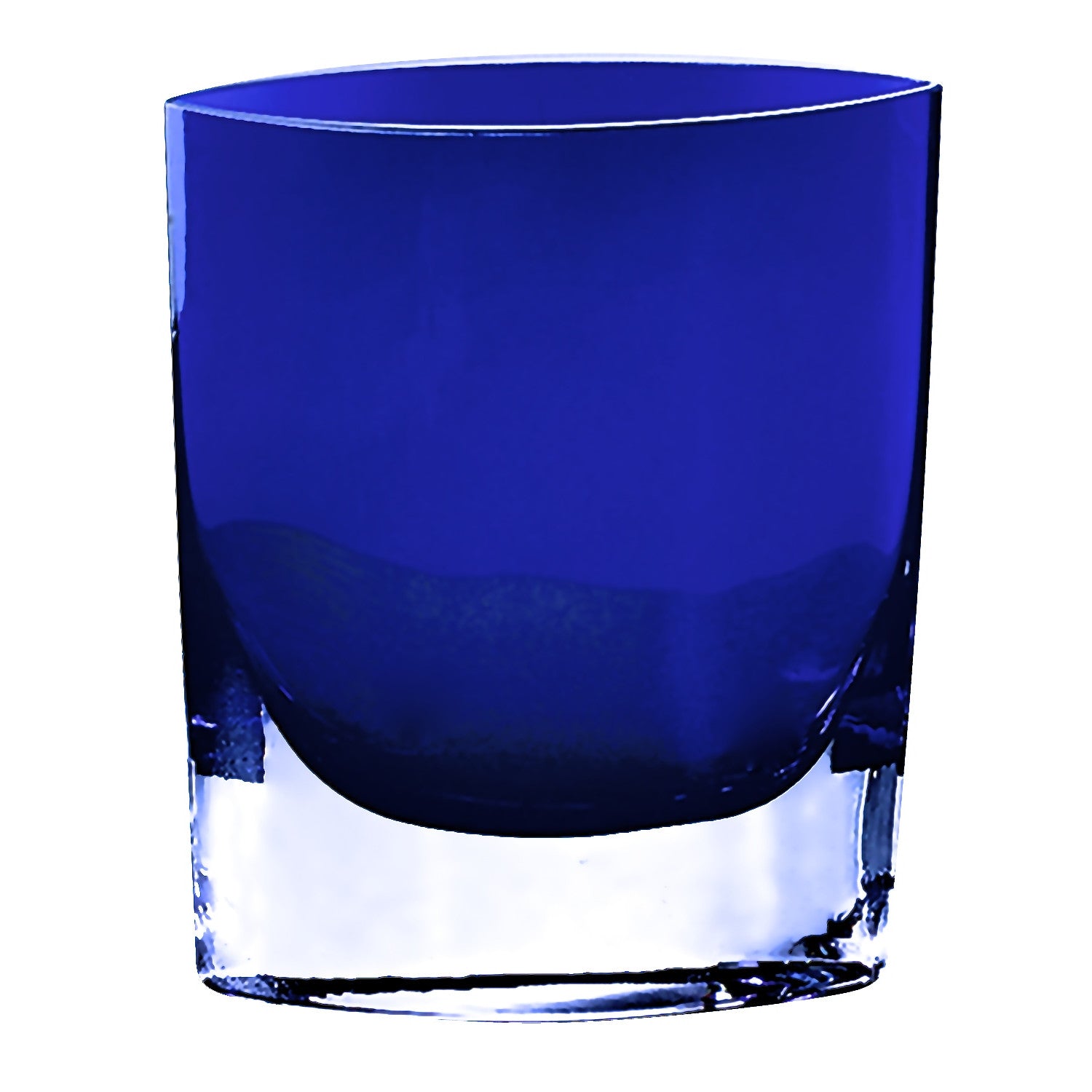 8 Mouth Blown Glass European Made Light Cobalt Vase By Homeroots | Vases | Modishstore - 3