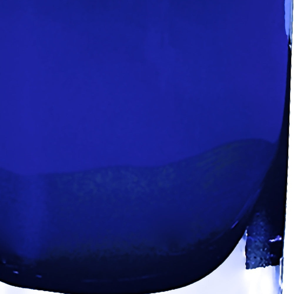 8 Mouth Blown Glass European Made Light Cobalt Vase By Homeroots | Vases | Modishstore - 5