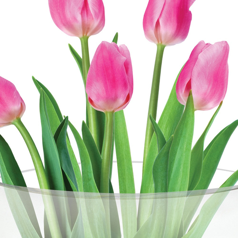 11 Mouth Blown Crystal European Made Pocket Shaped Vase By Homeroots | Vases | Modishstore - 5