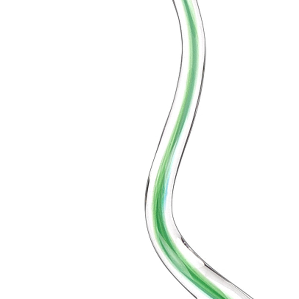 11 MultiColor Art Glass Abstract Centerpiece on Crystal Base By Homeroots | Sculptures | Modishstore - 5