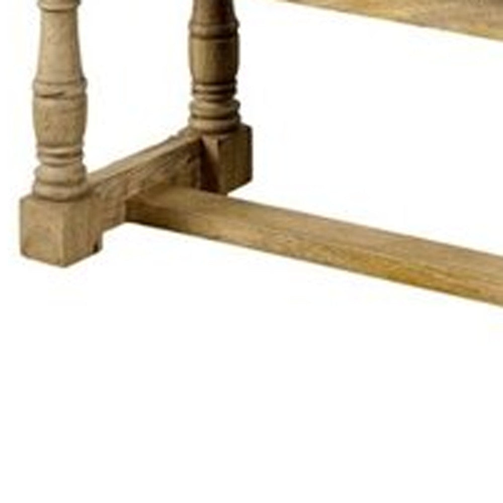 Rectangular Mango Wood Orange and Brown Upholstered Accent Bench By Homeroots | Benches | Modishstore - 6