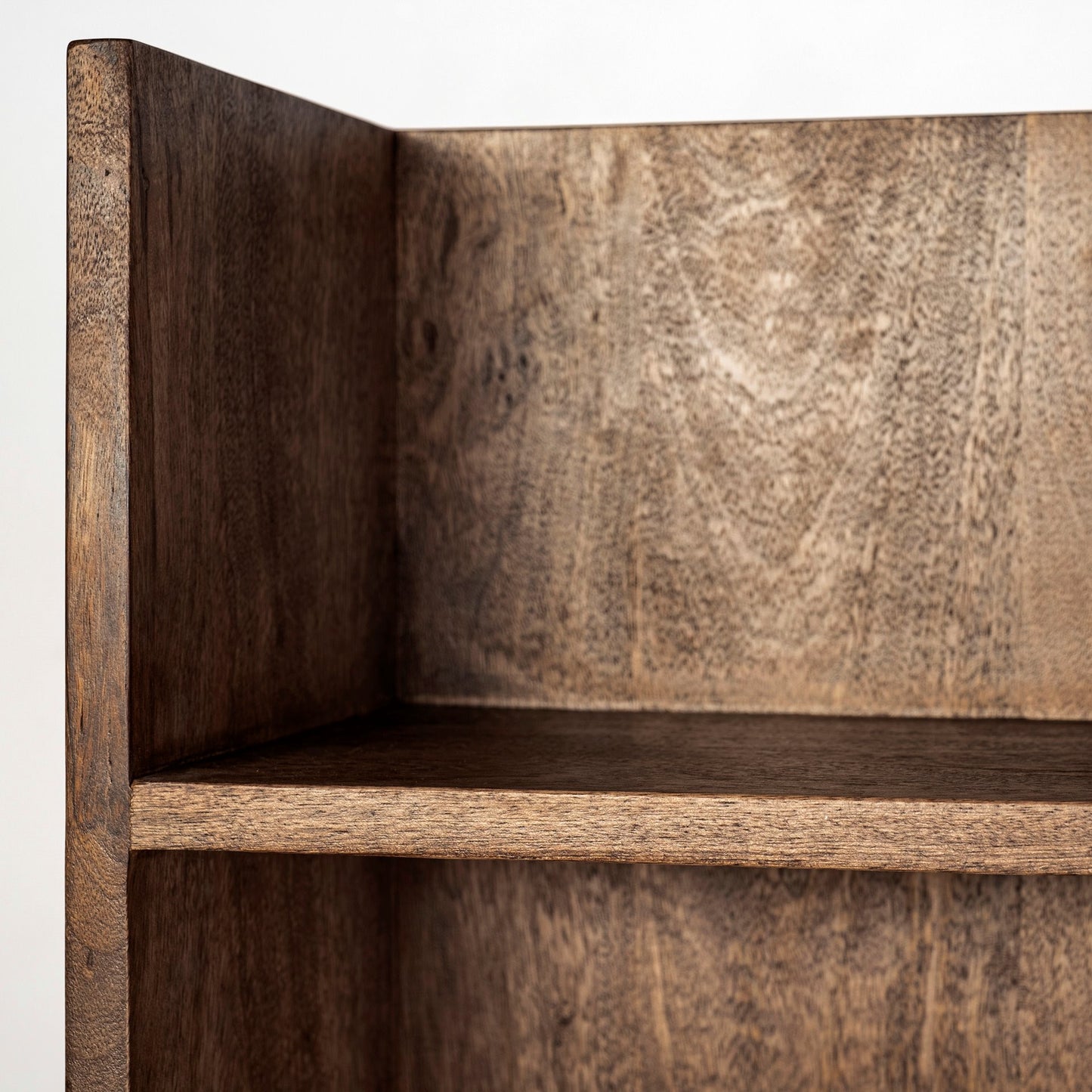 Brown Wood Cream Fabric Wrapped Seat Hall Tree with Storage By Homeroots | Shelves & Shelving Units | Modishstore - 6