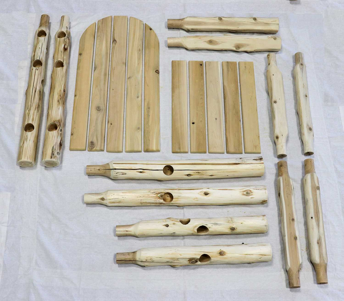 Rustic and Natural Cedar Adirondack Chair By Homeroots | Outdoor Chairs | Modishstore - 5