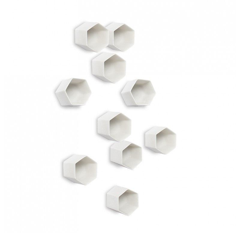 Gold Leaf Design Group Beehive Wall Play - Cream (Set of 20) | Wall Decor | Modishstore - 5