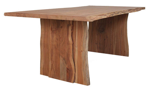 Solid Acacia Wood Live Edge Dining Table By Homeroots | Dining Tables | Modishstore