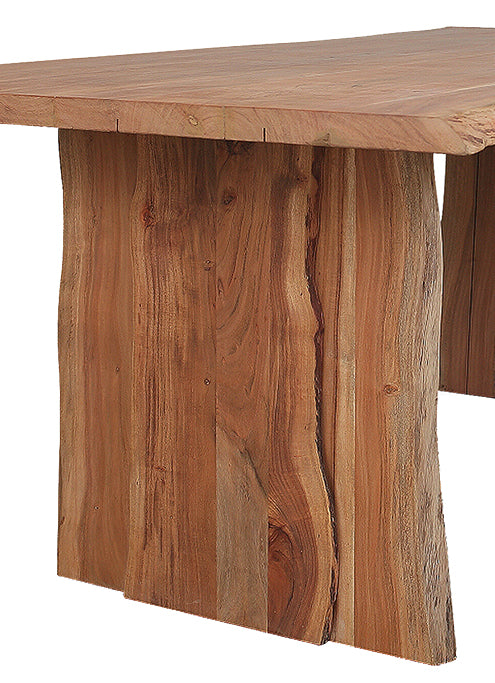 Solid Acacia Wood Live Edge Dining Table By Homeroots | Dining Tables | Modishstore - 3