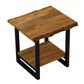 Modern Rustic Live Edge Acacia Wood End Table By Homeroots