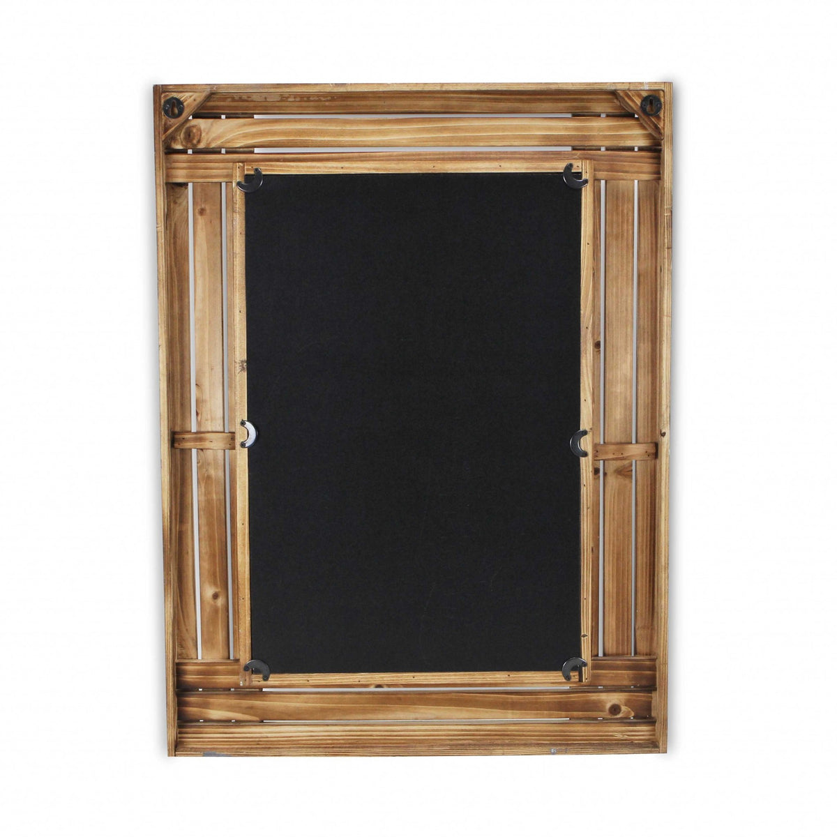 Rectangular Multicolored Wood Framed Mirror By Homeroots | Mirrors | Modishstore - 5