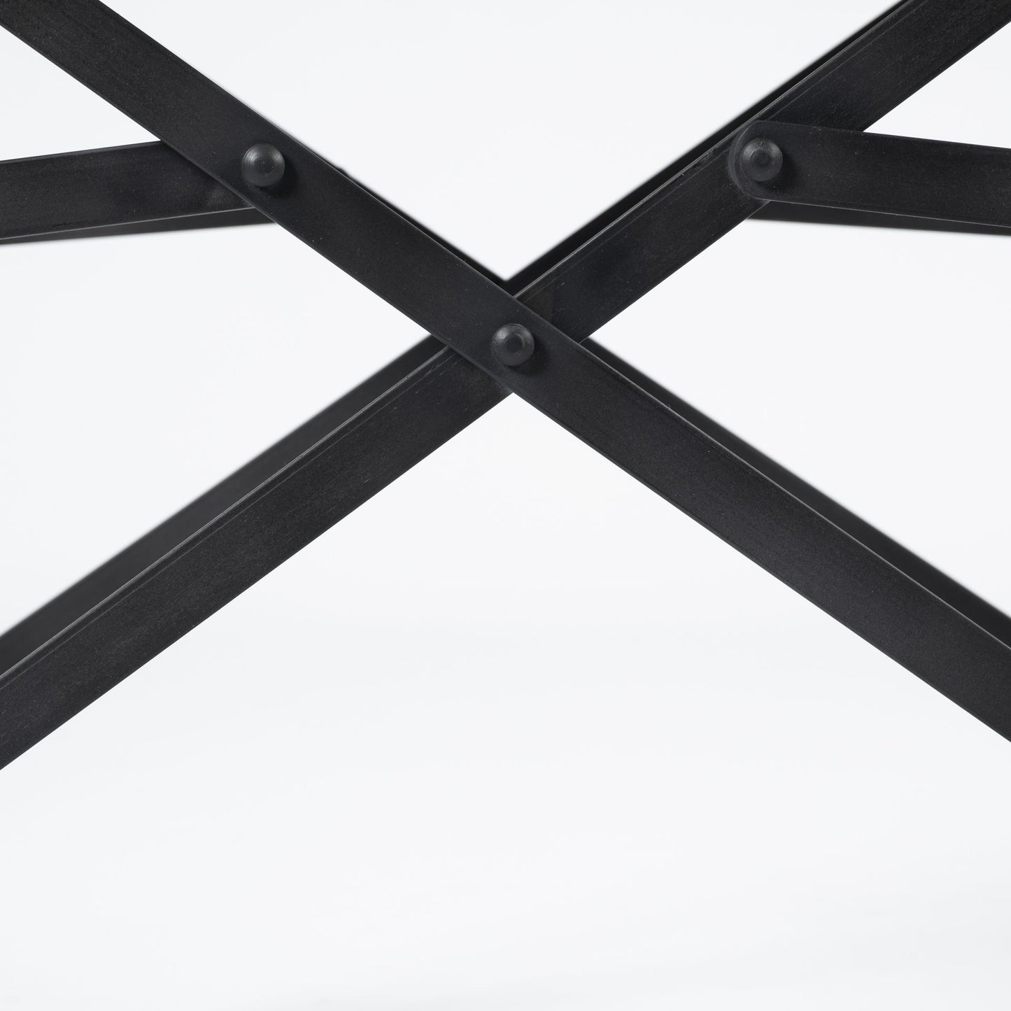 Black Leather With Black Iron Frame Dining Chair By Homeroots | Dining Chairs | Modishstore - 9