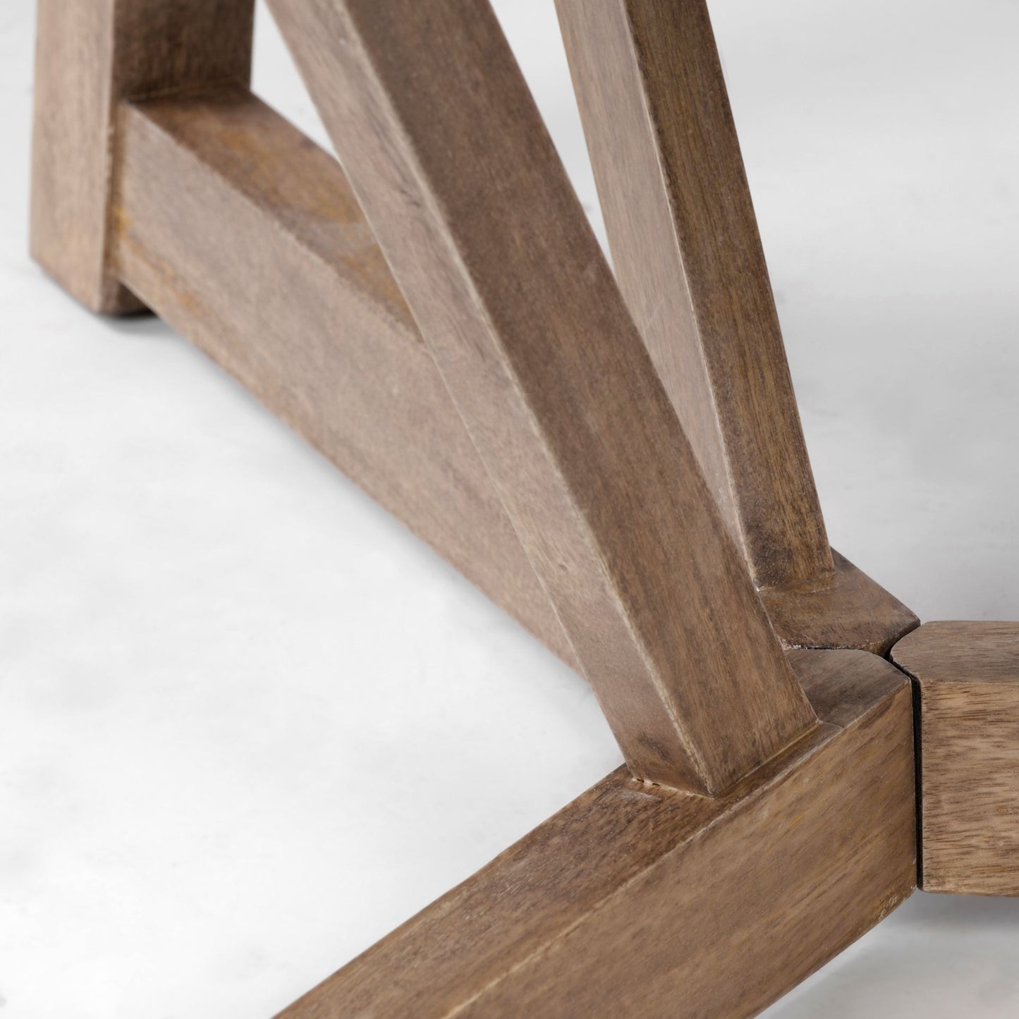 60' Round Brown Solid Wood Top And Base Dining Table By Homeroots - 380461 | Dining Tables | Modishstore - 6