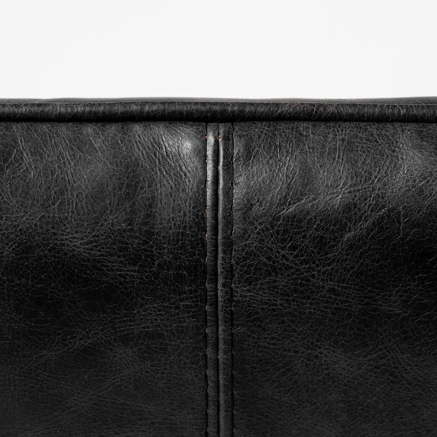 Black Leather Cushion Seat Accent Chair with Solid Iron Base By Homeroots | Accent Chairs | Modishstore - 7