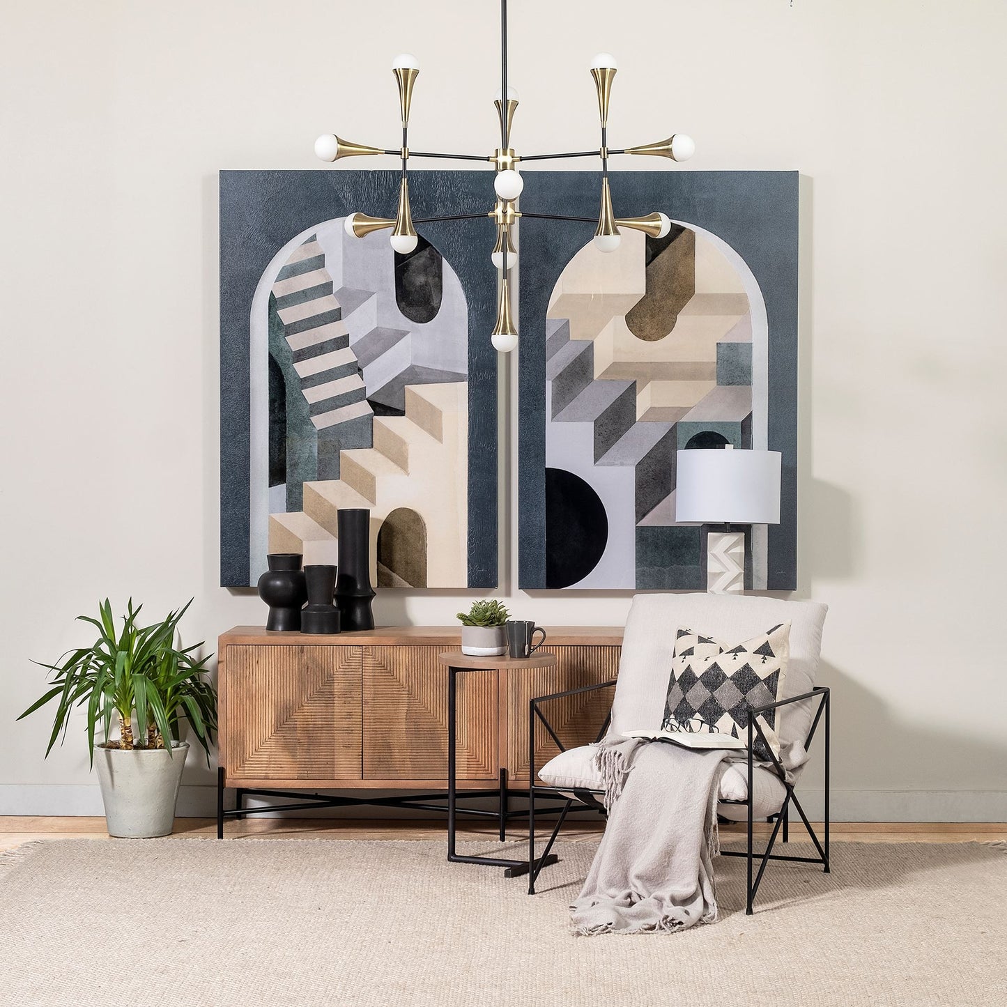 Brown Wood Round Top Accent Table with Black Iron Base By Homeroots | Accent Tables | Modishstore - 6