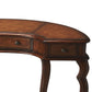 Classic Crescent Shape Leather Top Desk By Homeroots | Desks | Modishstore - 4