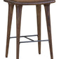 Walnut Finish Leather Counter Stool By Homeroots | Counter Stools | Modishstore - 2