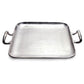 Silver Square Shaped Metal Tray By Homeroots | Trays | Modishstore - 4