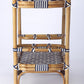 Blue And White Rattan Bar Cart By Homeroots | Bar Carts | Modishstore - 4