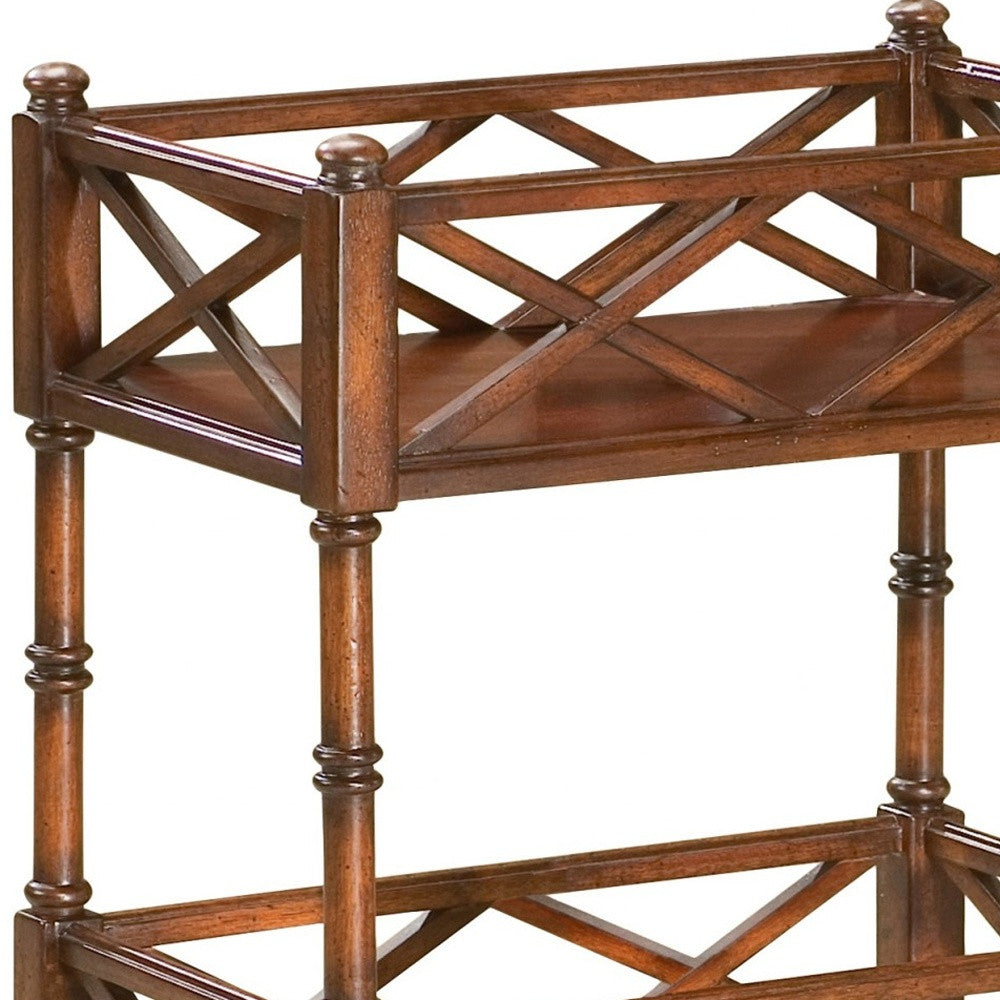 Plantation Cherry Mobile Server By Homeroots | Bar Carts | Modishstore - 6