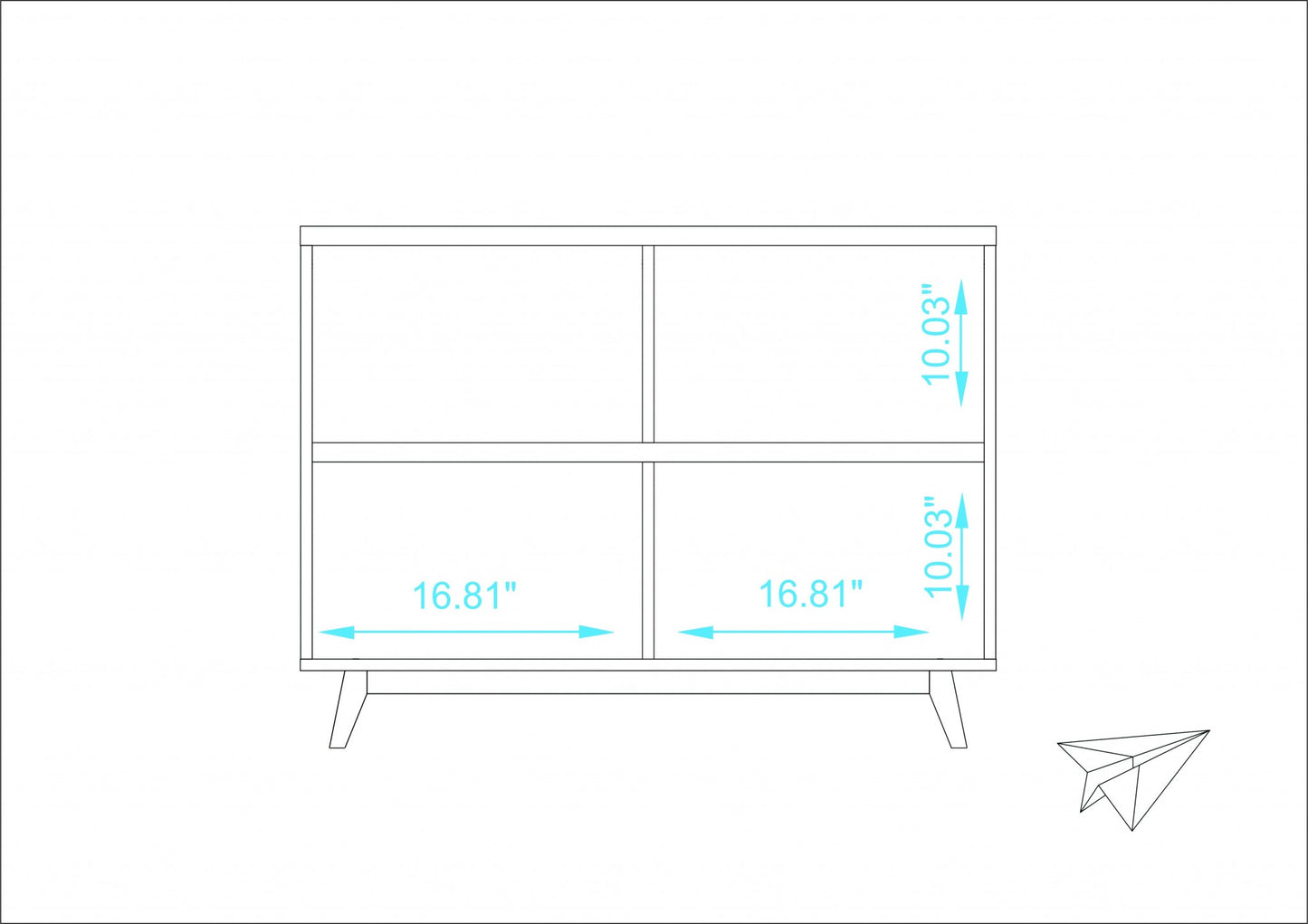 Modern Black And Natural Two Door Buffet By Homeroots | Sideboards | Modishstore - 14