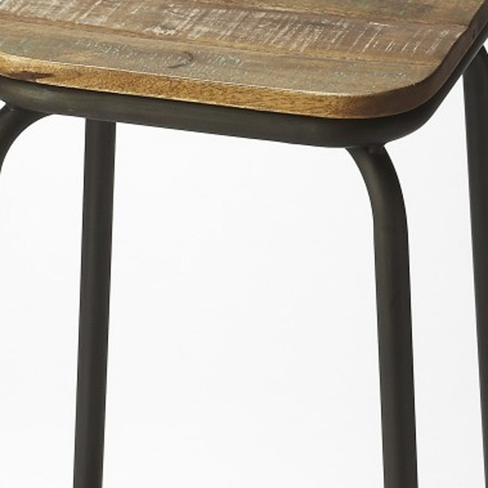 Industrial Chic Bar Stool By Homeroots | Bar Stools | Modishstore - 4