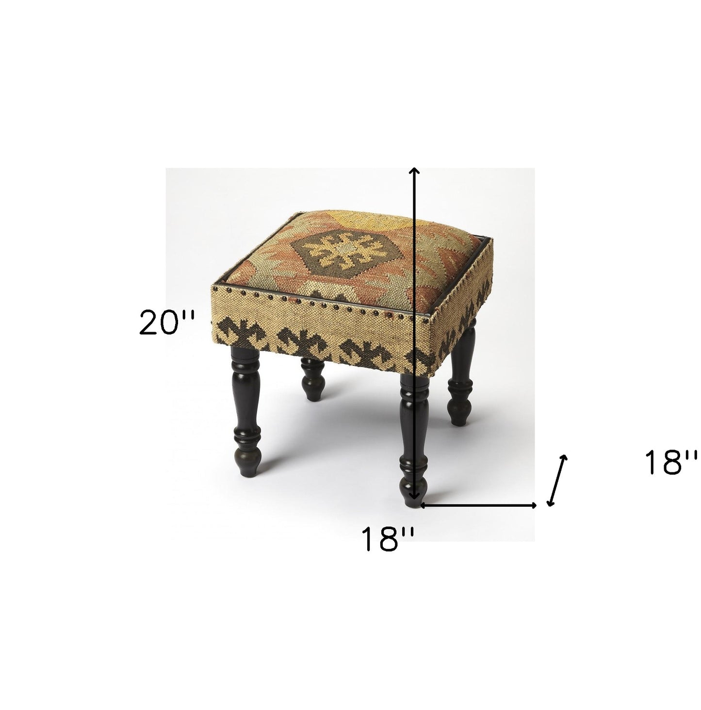 Bohemian Jute Stool By Homeroots | Stools | Modishstore - 7