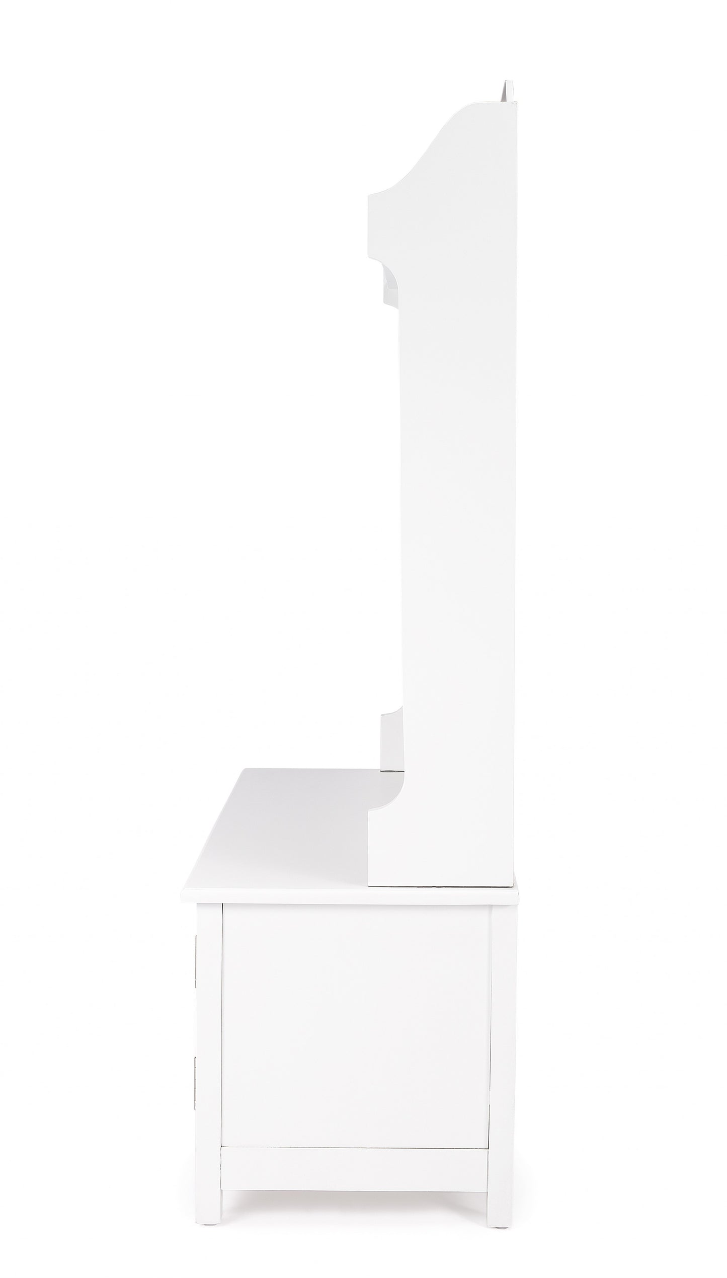 Borya White Hall Tree with Storage By Homeroots | Shelves & Shelving Units | Modishstore - 8