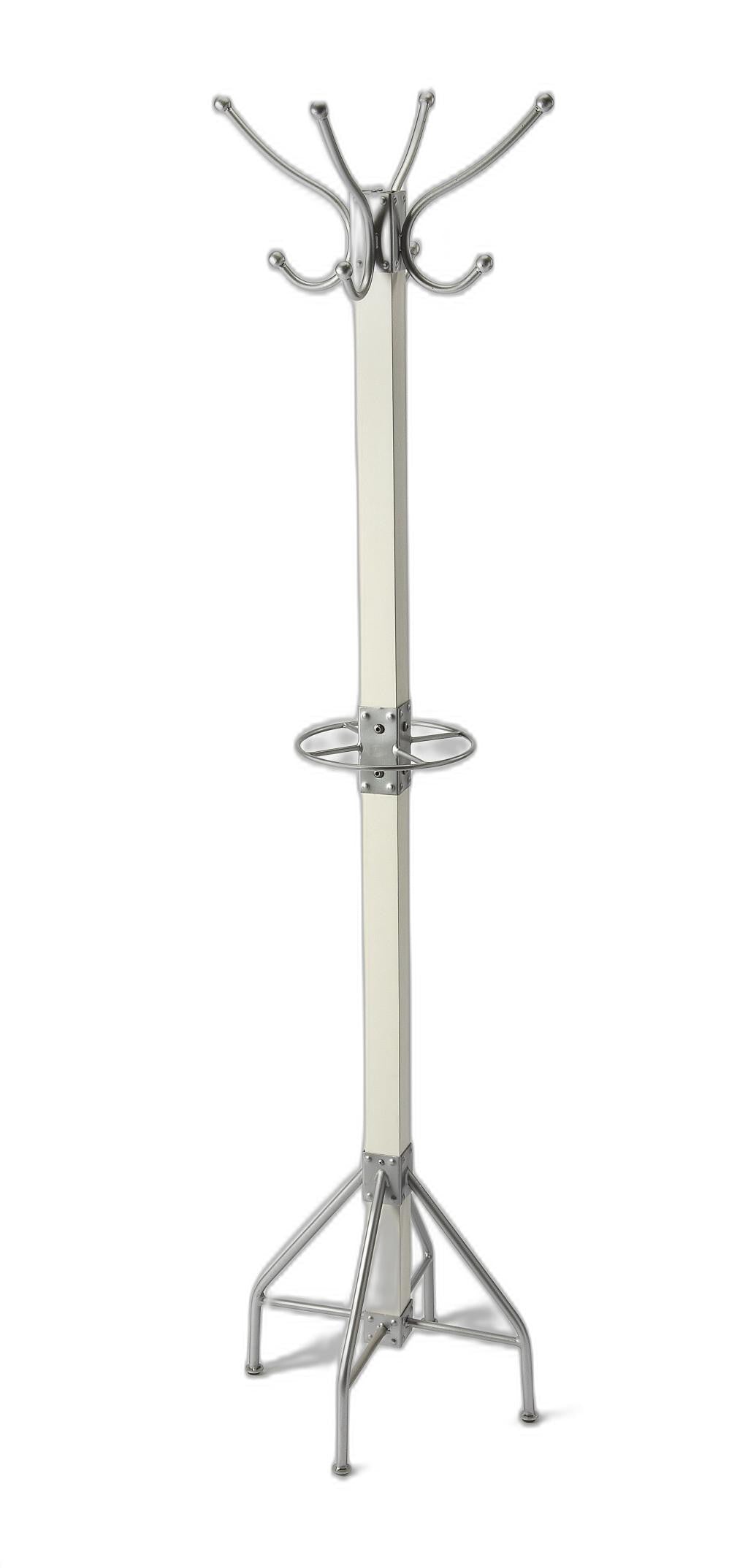 Logan Square White & Silver Coat Rack Tree By Homeroots | Coat Racks | Modishstore - 7