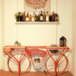 Orange Flying Merkel Motorcycle Bar Cart By Homeroots | Bar Carts | Modishstore