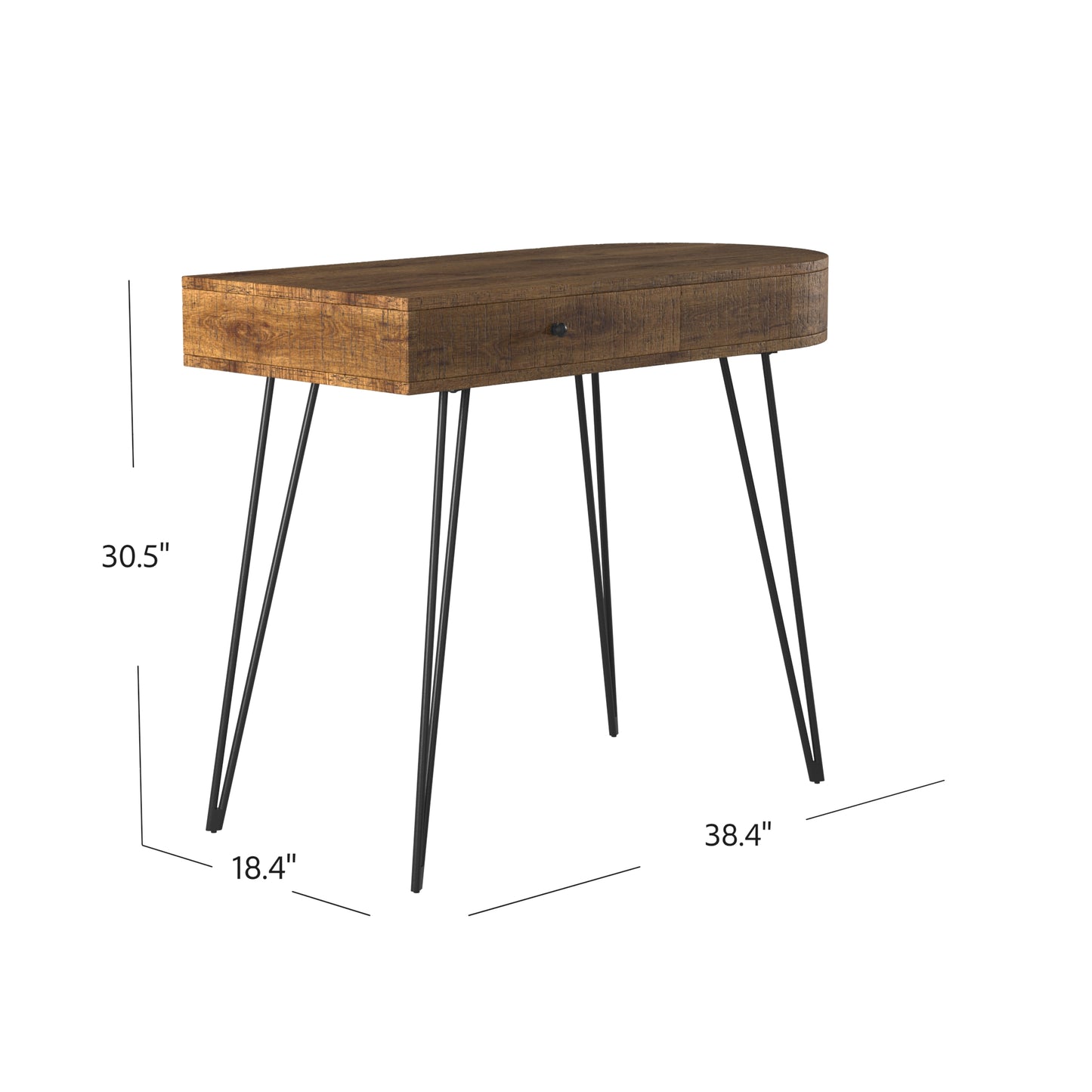 Loft Writing Desk By Homeroots | Desks | Modishstore - 7