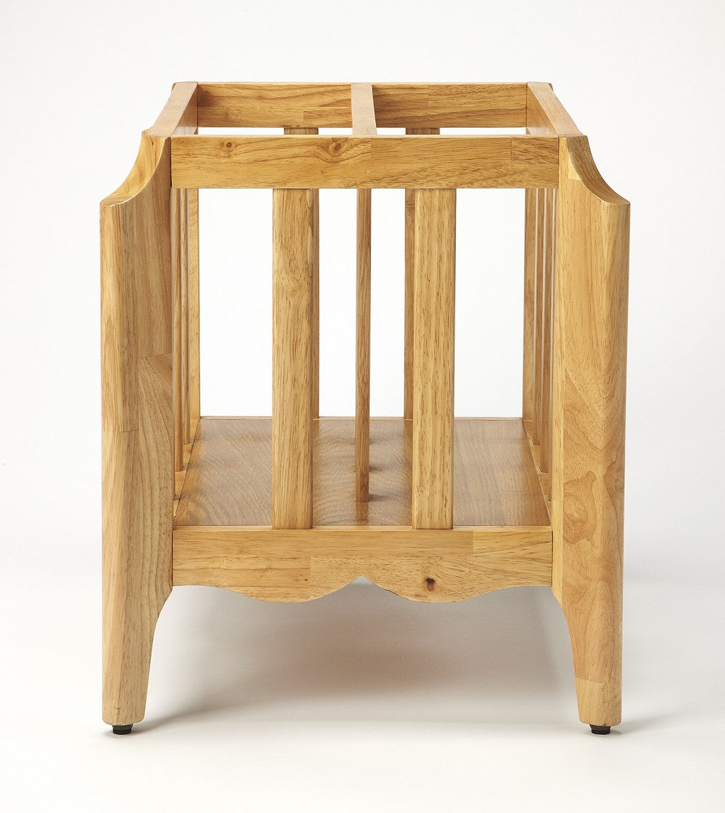 Natural Mango Magazine Basket By Homeroots | Bins, Baskets & Buckets | Modishstore - 3