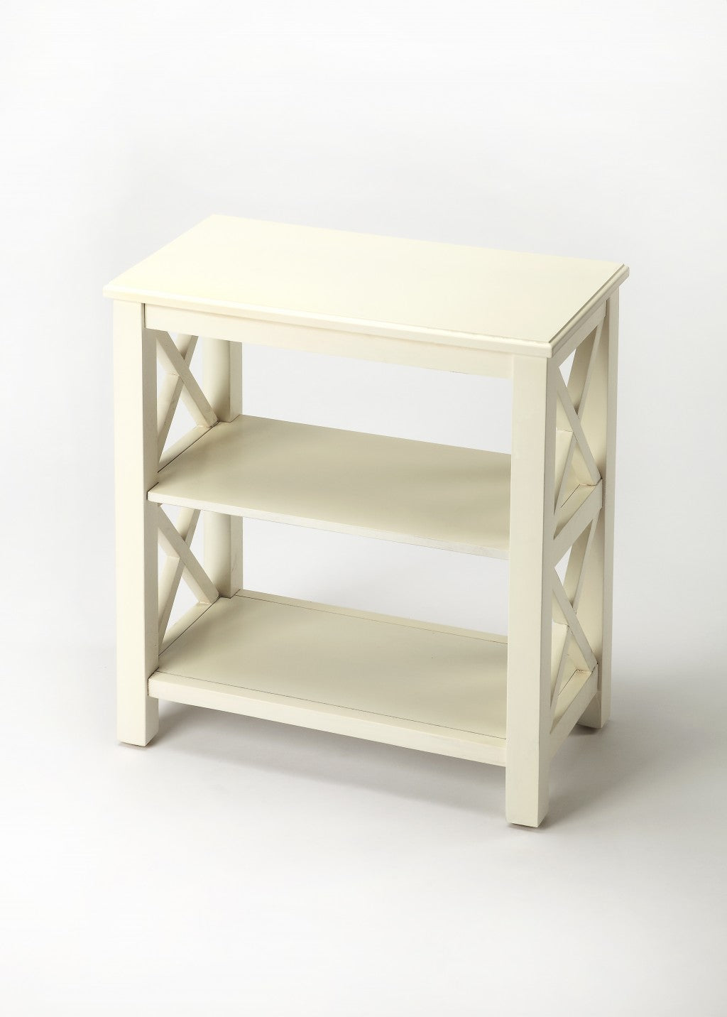 Vance Cottage White Bookcase By Homeroots | Bookcases | Modishstore
