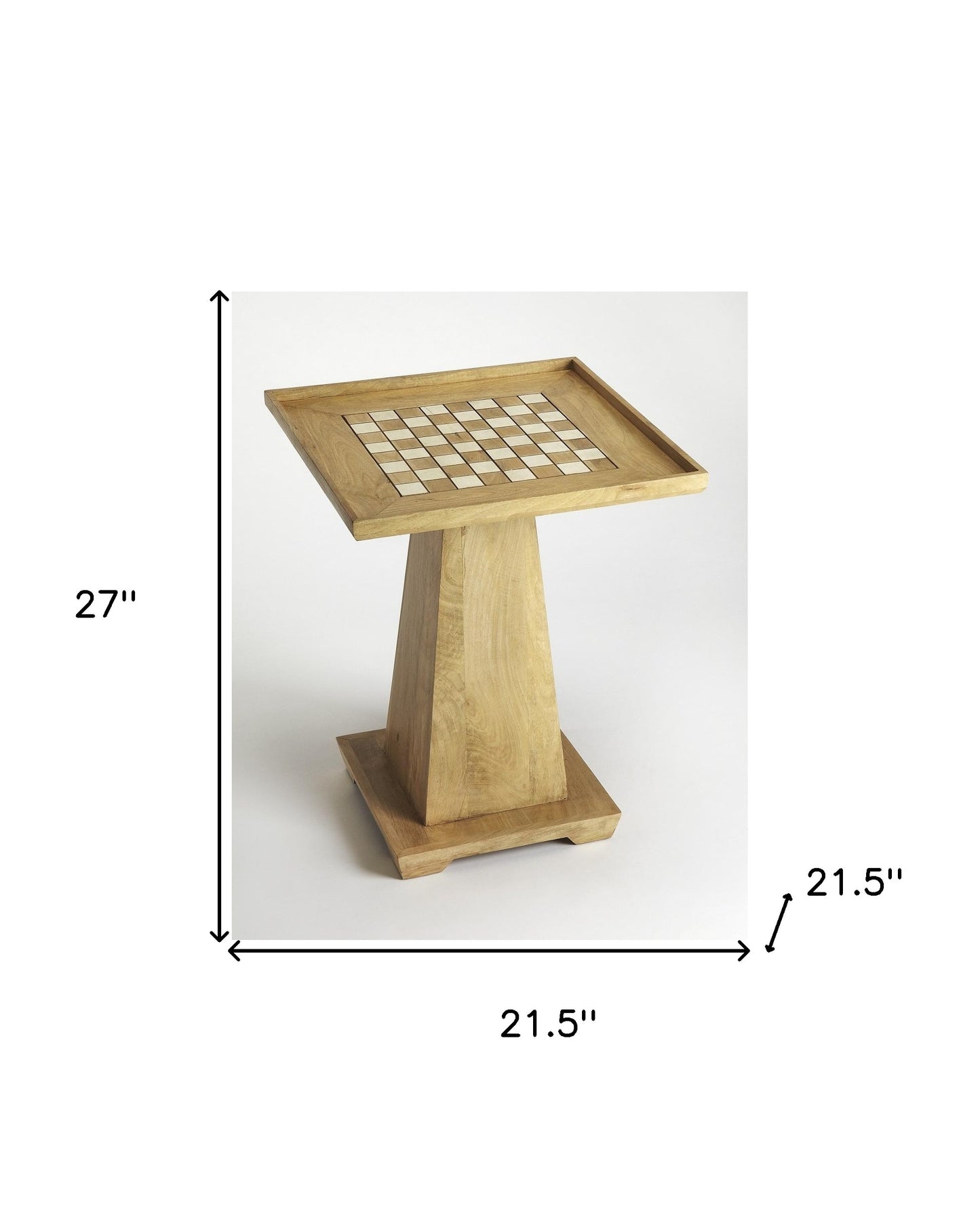 Updated Natural Wood Game Table By Homeroots | Coffee Tables | Modishstore - 7