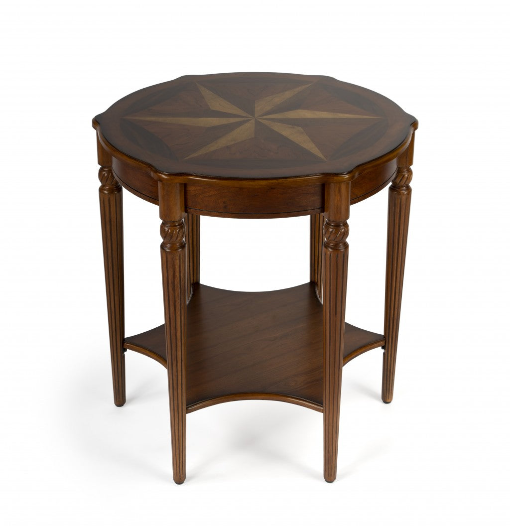 Olive Ash Burl Accent Table By Homeroots | Accent Tables | Modishstore