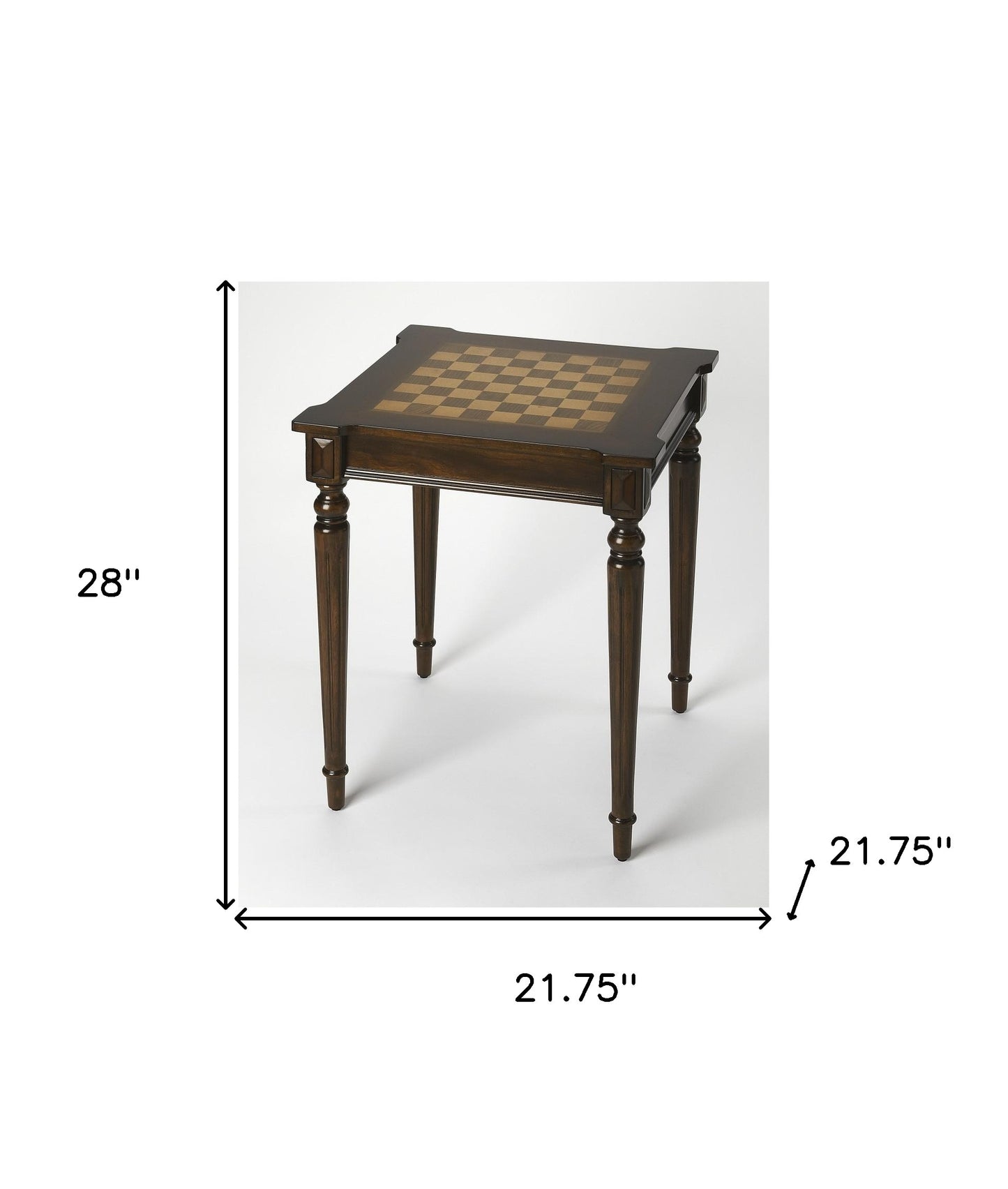 Traditional Cherry Game Table By Homeroots - 389929 | Coffee Tables | Modishstore - 7