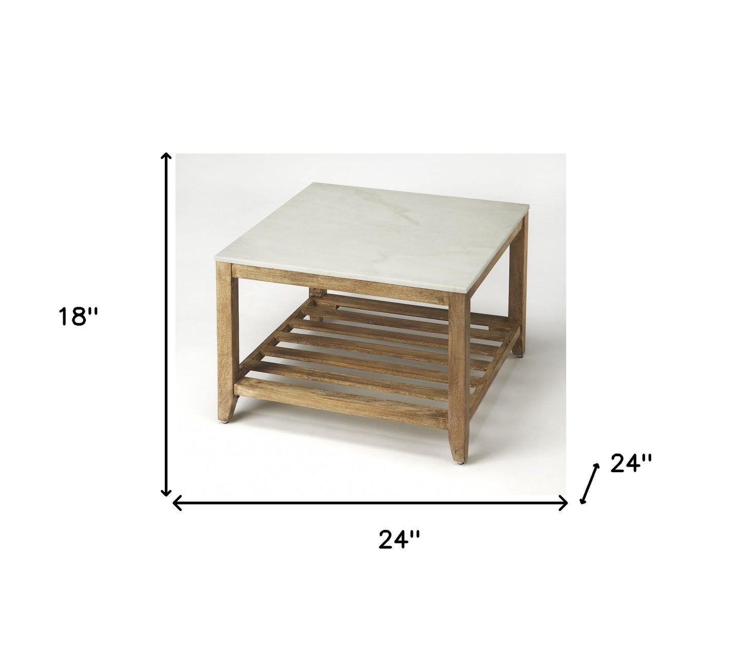 Marble Bunching Coffee Table By Homeroots | Coffee Tables | Modishstore - 4